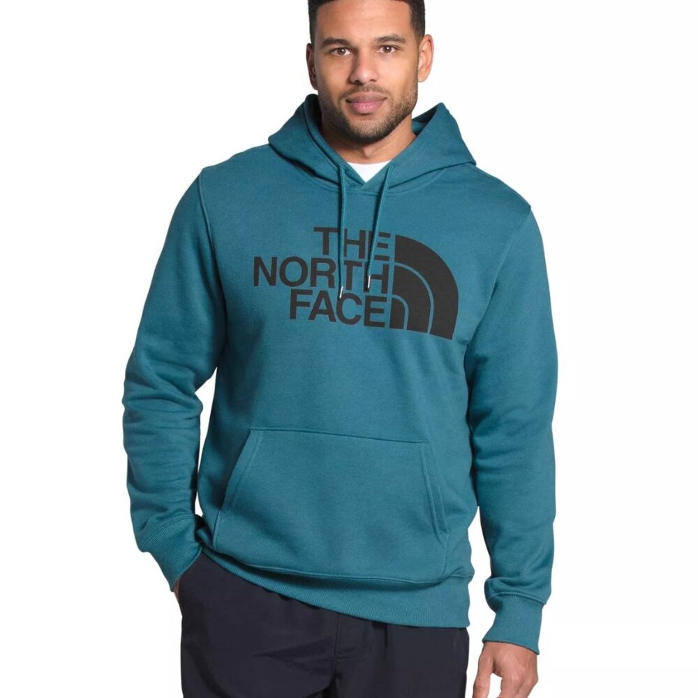 The North Face Blue Half Dome Men's Pullover Fleece Hoodie Sweatshirt Sz: M
